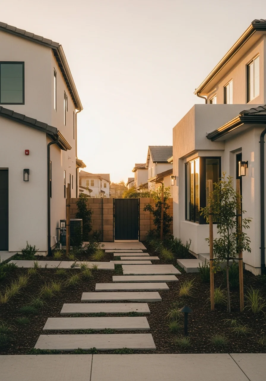 Irvine home exterior showing contemporary architecture and professional landscaping typical of the master-planned community.